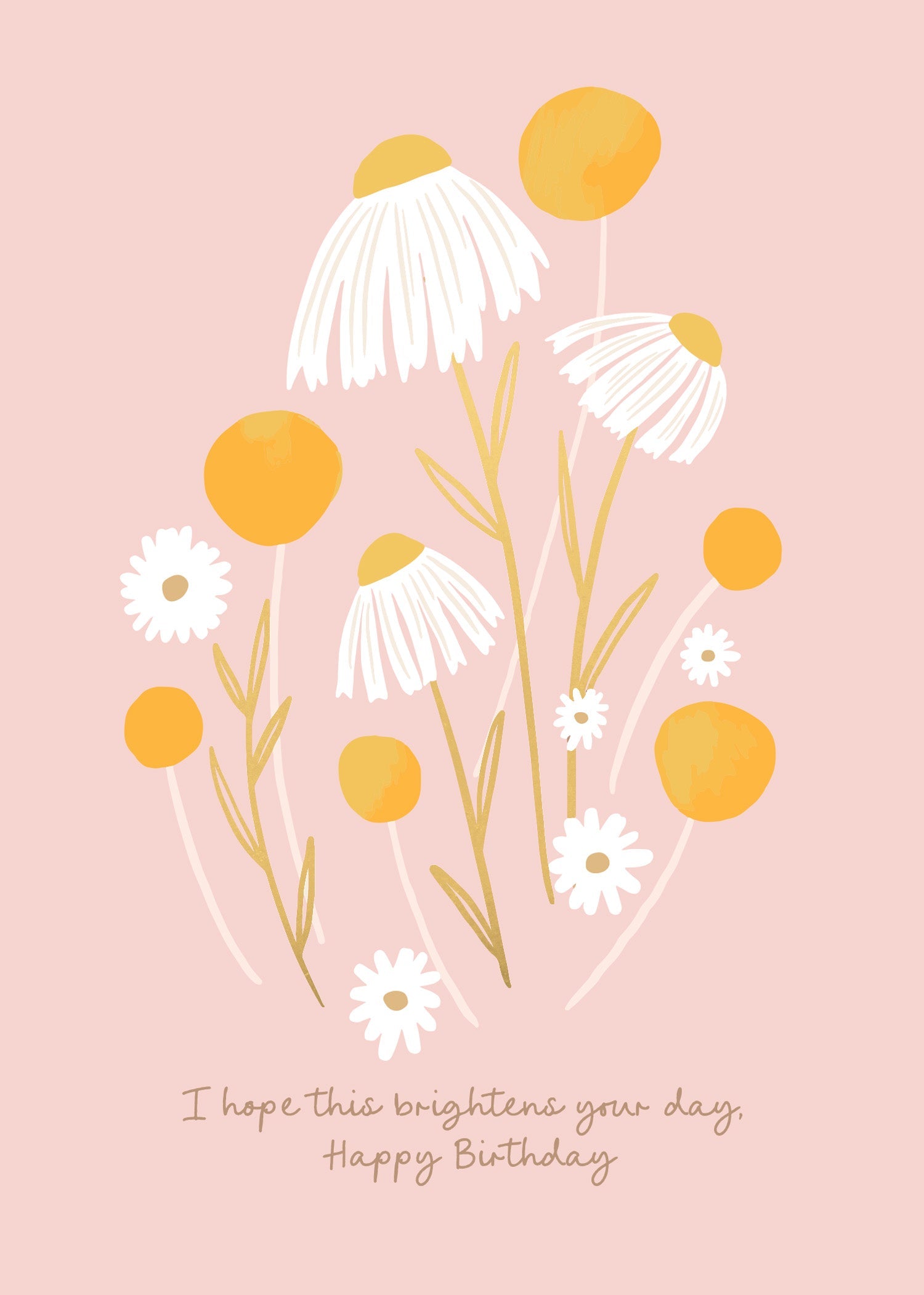 Greeting Card SUNSHINE - BOUQUET